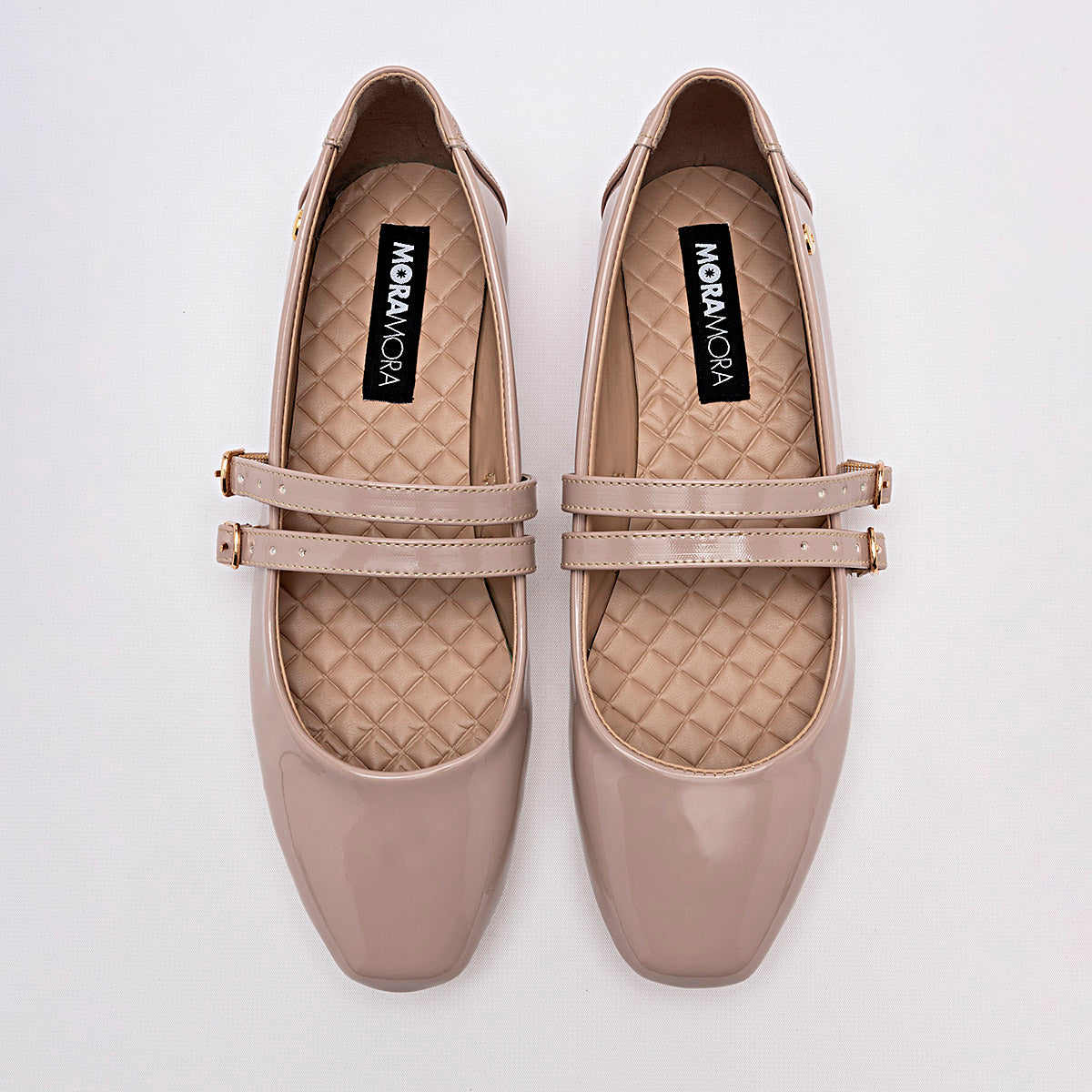 Flats En Charol Moramora Para Mujer Maquillaje Charol