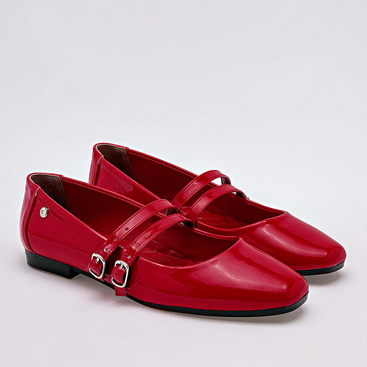 Flats En Charol Moramora Para Mujer Color Rojo Charol