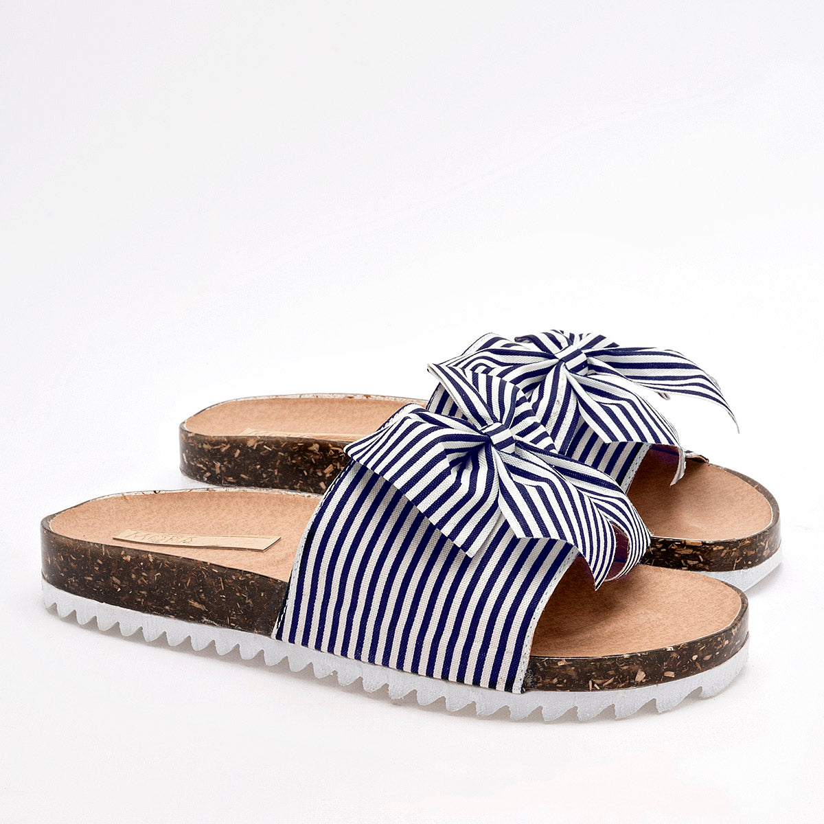 Sandalia Moramora Para Mujer Color Blanco Marino