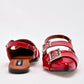 Flats Destalonada Moramora Para Mujer Xce Rojo Charol