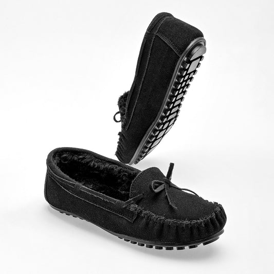 PANTUFLA MUJER MORA CONFORT DORA NEGRO