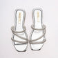 Sandalia Moramora Para Mujer Color Plata