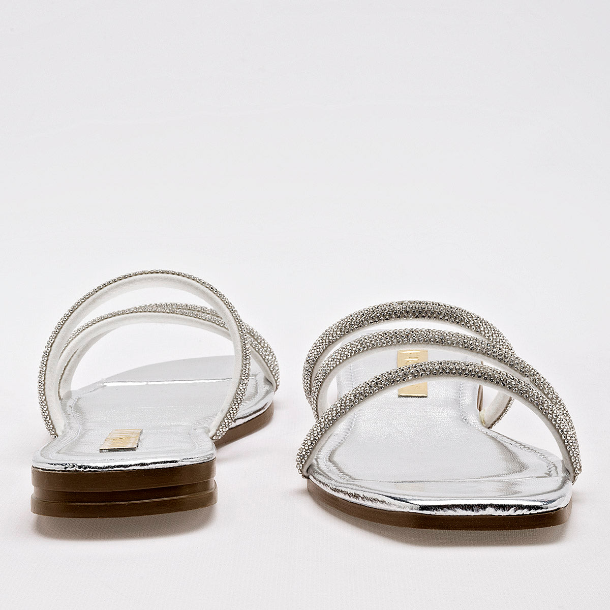 Sandalia Moramora Para Mujer Color Plata