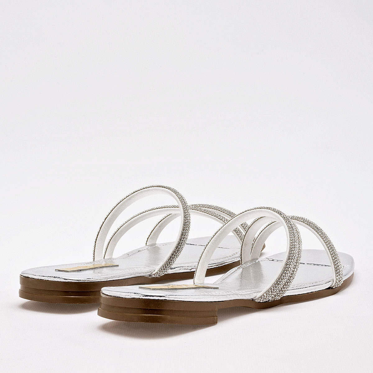 Sandalia Moramora Para Mujer Color Plata