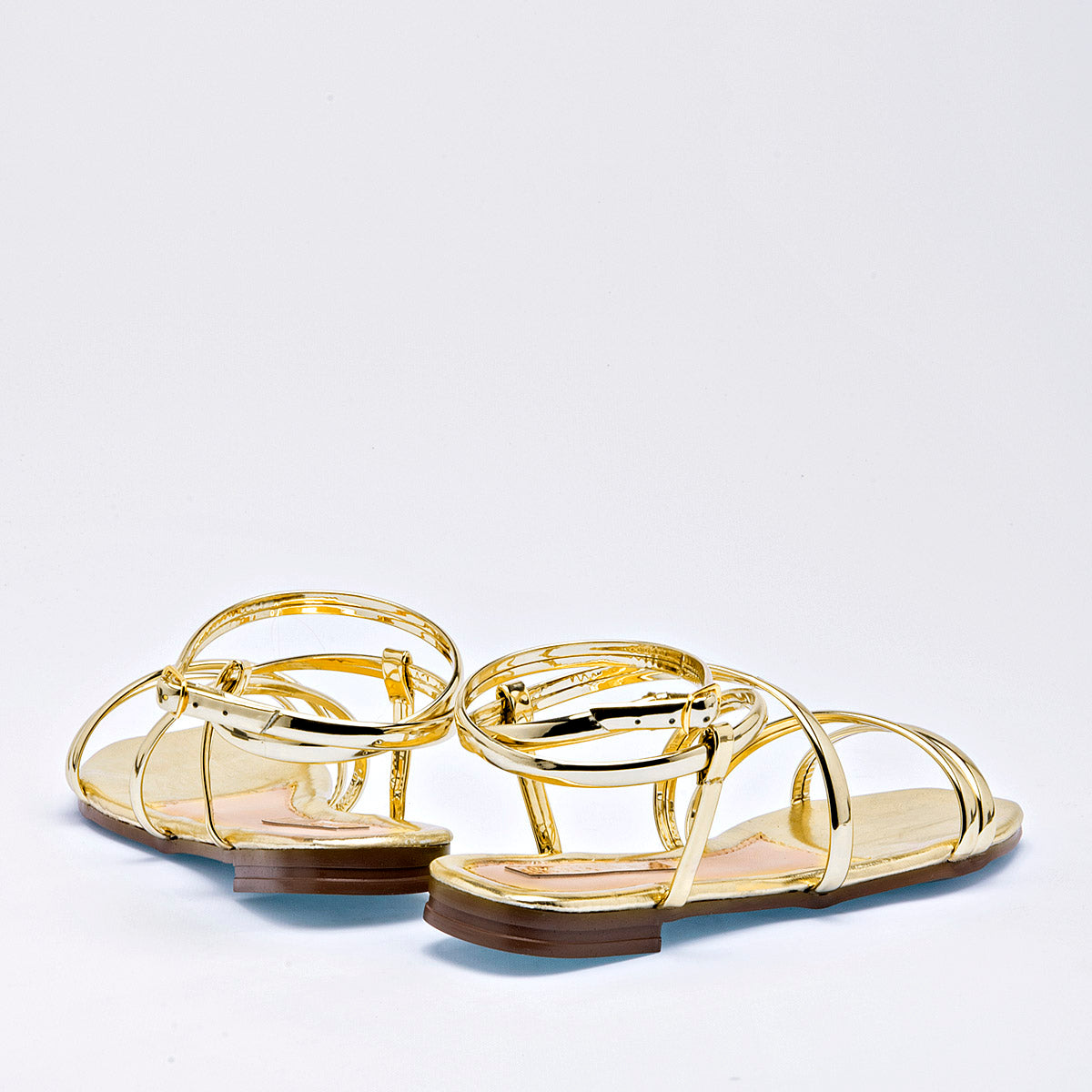 Sandalia Moramora Para Mujer Color Oro