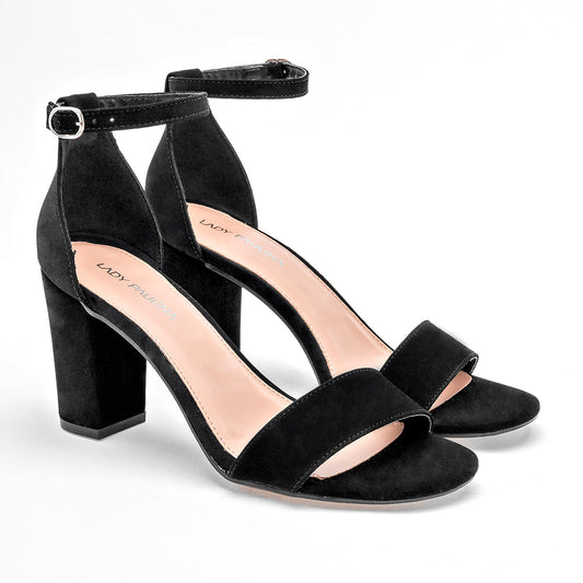 Zapatilla Abierta Lady Paulina Para Mujer 33801 Color Negro