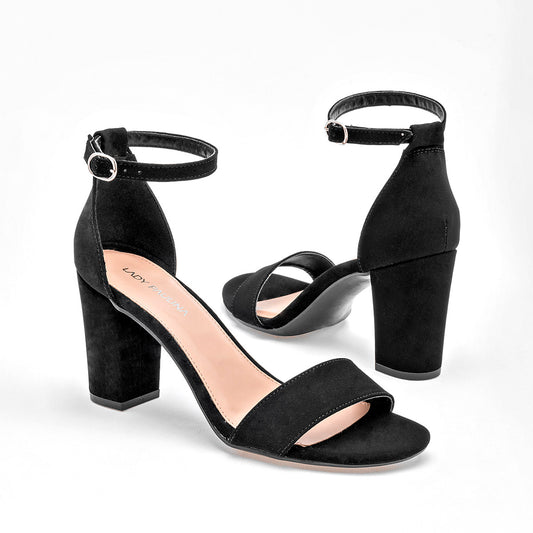 Zapatilla Abierta Lady Paulina Para Mujer 33801 Color Negro