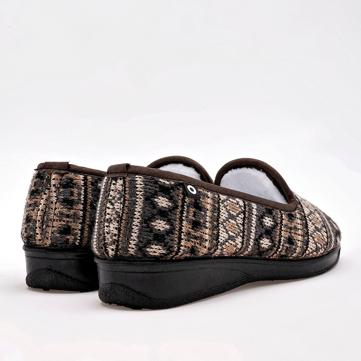 PANTUFLA MUJER MORA CONFORT YOSHI BEIGE MULTICOLOR