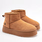 Pantufla Edith Mujer marca Moramora Camel