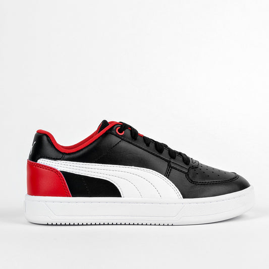 TENIS URBANO JOVEN PUMA Ferrari Caven 2.0 Jr NEGRO BLANCO ROJO
