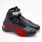 TENIS URBANO JOVEN PUMA Ferrari Future Cat Mid NEGRO ROJO