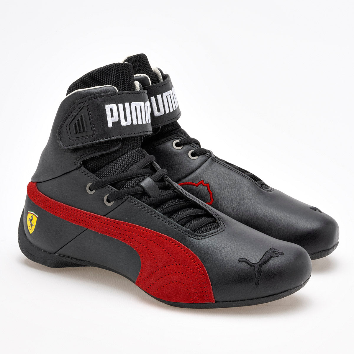 TENIS URBANO JOVEN PUMA Ferrari Future Cat Mid NEGRO ROJO