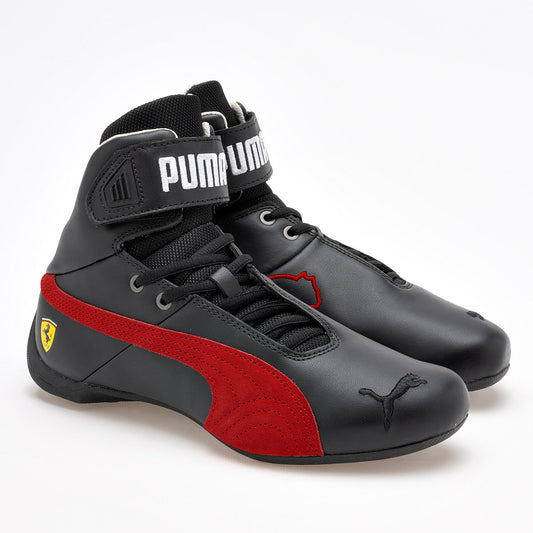 TENIS URBANO JOVEN PUMA Ferrari Future Cat Mid NEGRO ROJO
