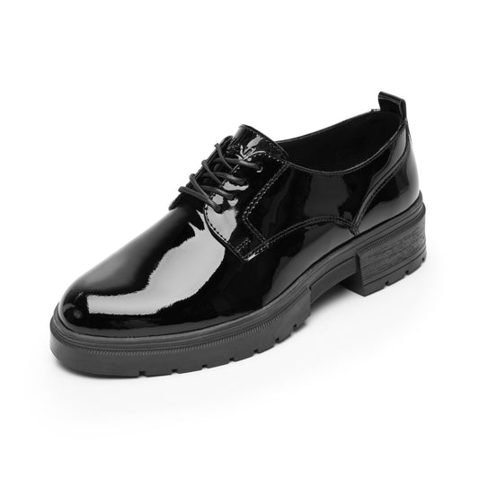 ZAPATO CASUAL MUJER FLEXI 131901 NEGRO CHAROL