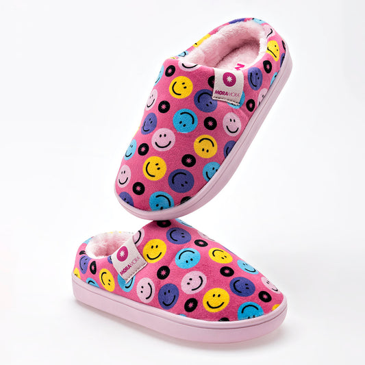 PANTUFLA NIÑA MORAMORA ENIT ROSA MULTICOLOR