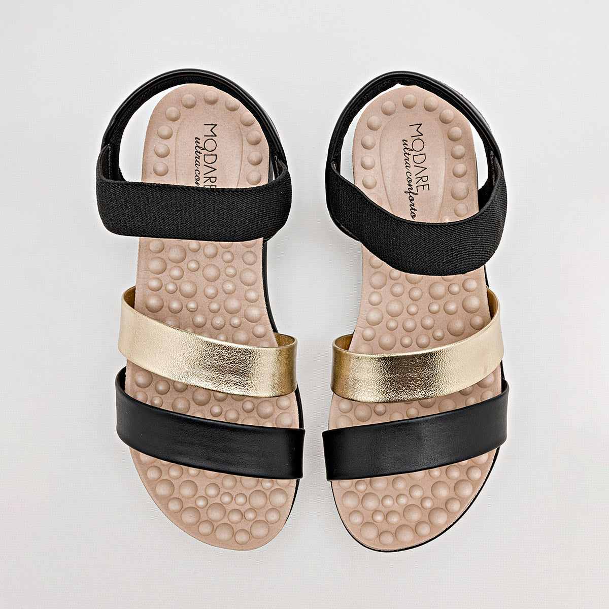 SANDALIA MUJER MODARE 715111927 NEGRO ORO