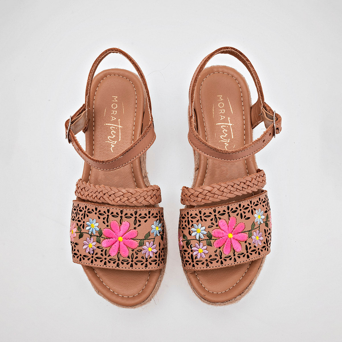 SANDALIA MUJER MORA TIERRA ODA CAMEL MULTICOLOR