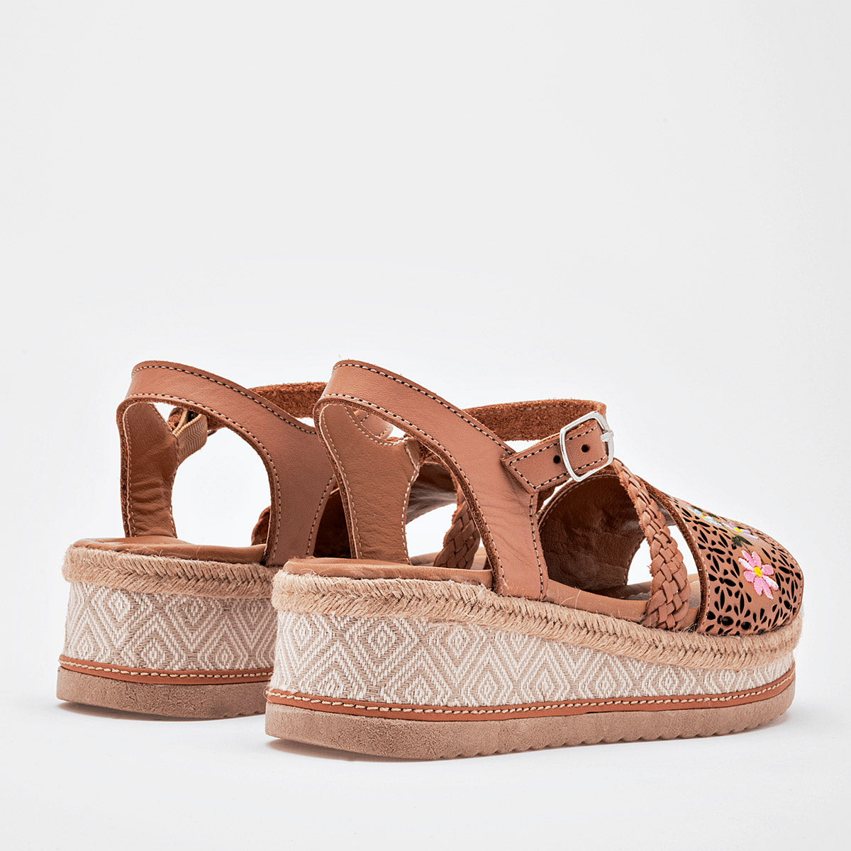 SANDALIA MUJER MORA TIERRA ODA CAMEL MULTICOLOR