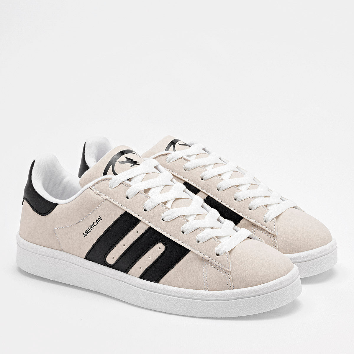 TENIS URBANO JUVENIL AMERICAN FIRE 002 LATTE NEGRO