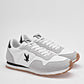 TENIS URBANO HOMBRE AMERICAN FIRE 7134 BLANCO GRIS NEGRO