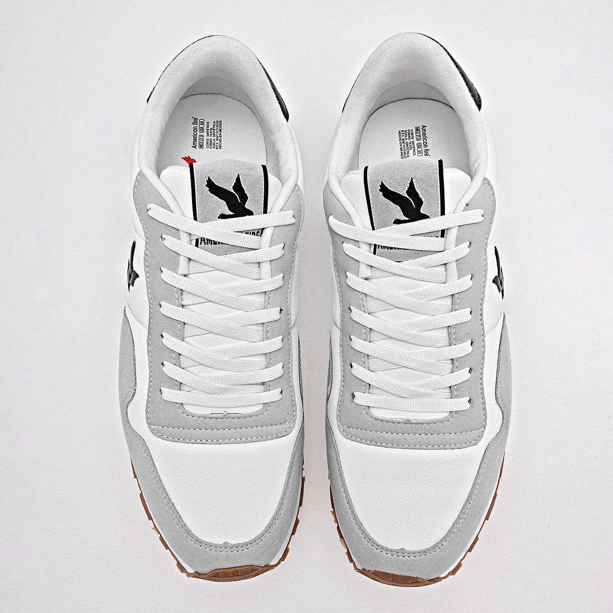 TENIS URBANO HOMBRE AMERICAN FIRE 7134 BLANCO GRIS NEGRO