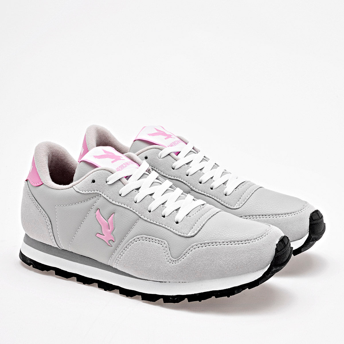 TENIS URBANO MUJER AMERICAN FIRE 7134 GRIS ROSA