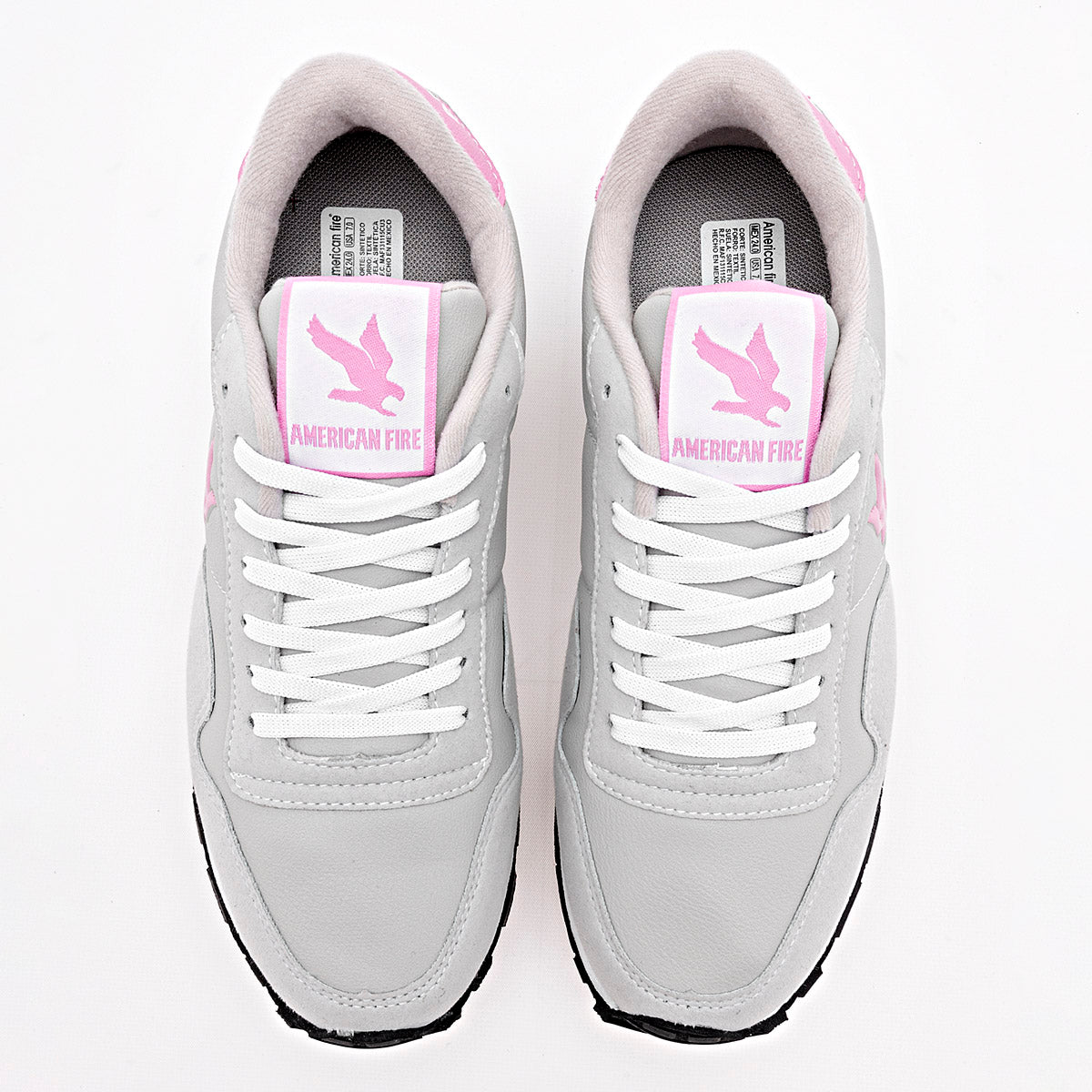 TENIS URBANO MUJER AMERICAN FIRE 7134 GRIS ROSA