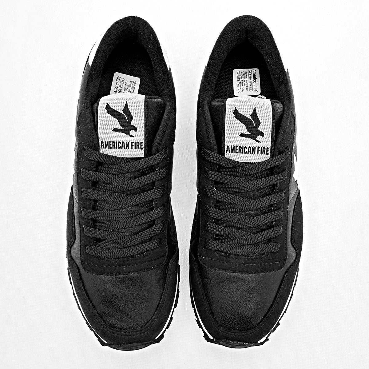 TENIS URBANO JUVENIL AMERICAN FIRE 7134 NEGRO