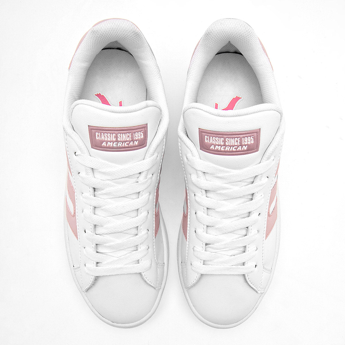 TENIS URBANO MUJER AMERICAN FIRE P006 BLANCO ROSA