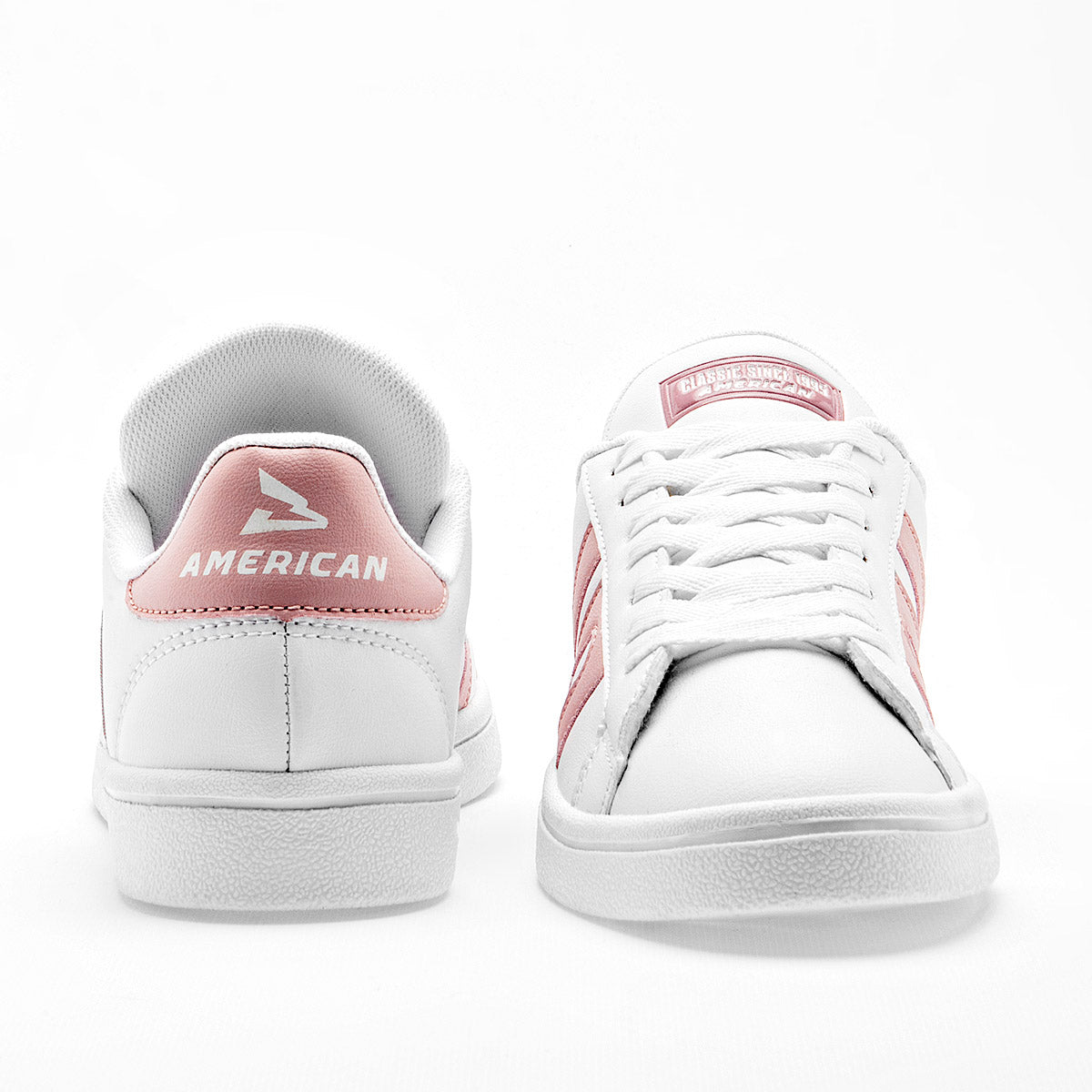 TENIS URBANO MUJER AMERICAN FIRE P006 BLANCO ROSA