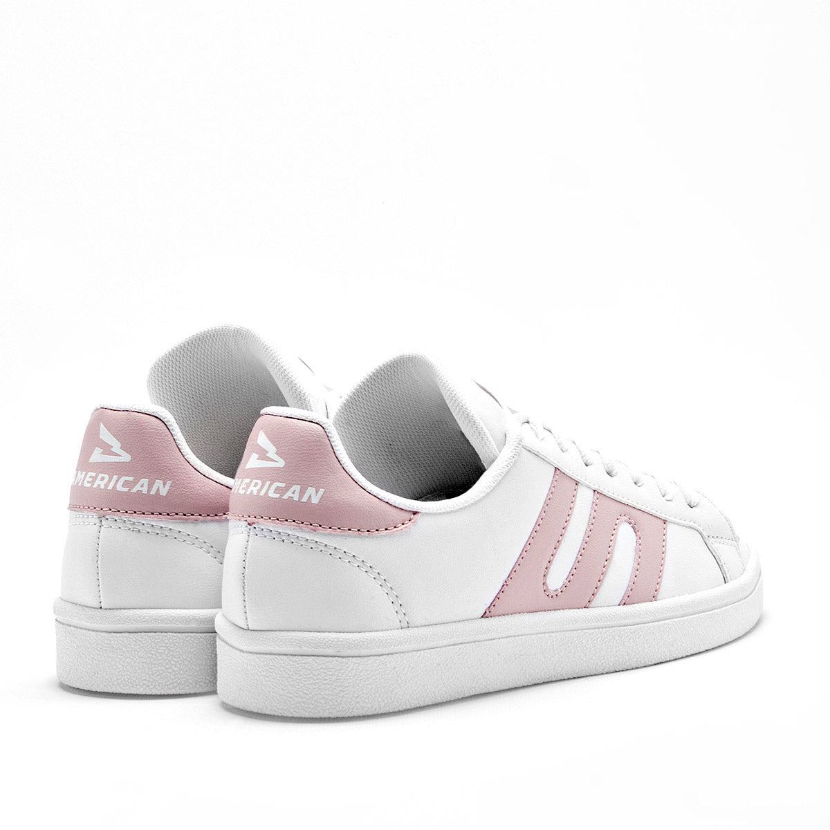 TENIS URBANO MUJER AMERICAN FIRE P006 BLANCO ROSA