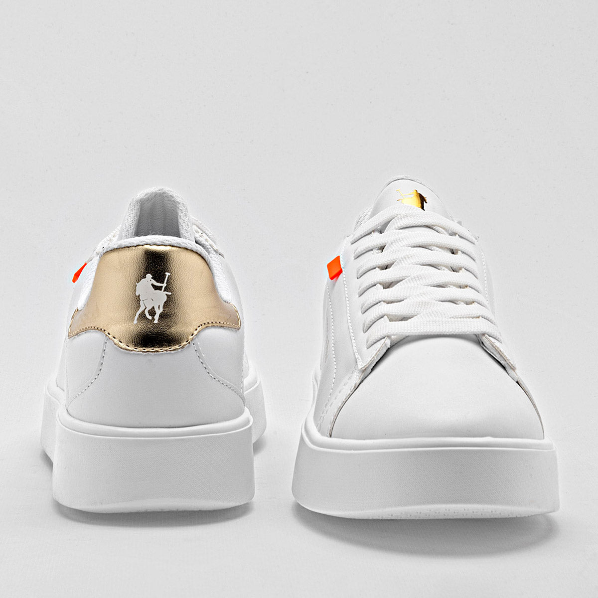 TENIS URBANO MUJER AMERICAN POLO 2770 BLANCO ORO