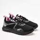 TENIS DEPORTIVO MUJER AVANS-B 077A NEGRO ROSA