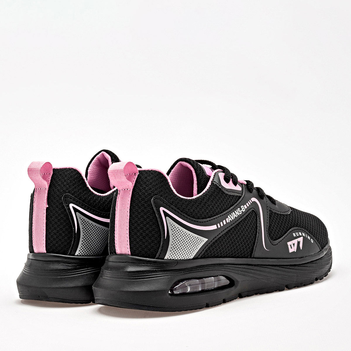 TENIS DEPORTIVO MUJER AVANS-B 077A NEGRO ROSA