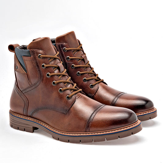 BOTA Y BOTIN HOMBRE CHRISTIAN GALLERY CAMEL GRIS
