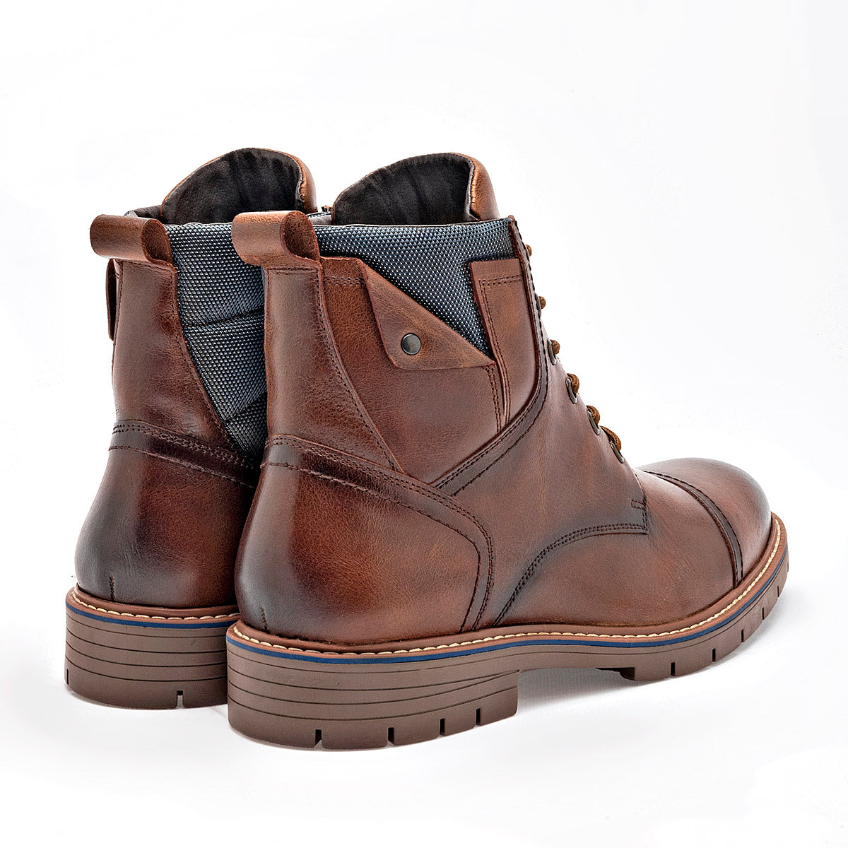 BOTA Y BOTIN HOMBRE CHRISTIAN GALLERY CAMEL GRIS