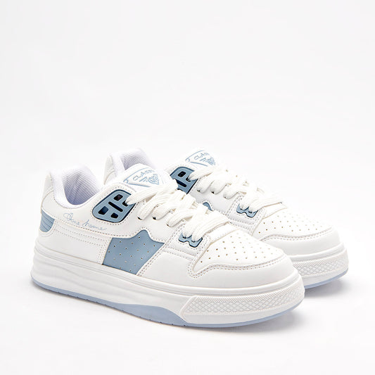 TENIS URBANO MUJER CLASBEN ESCOCIA BLANCO AZUL