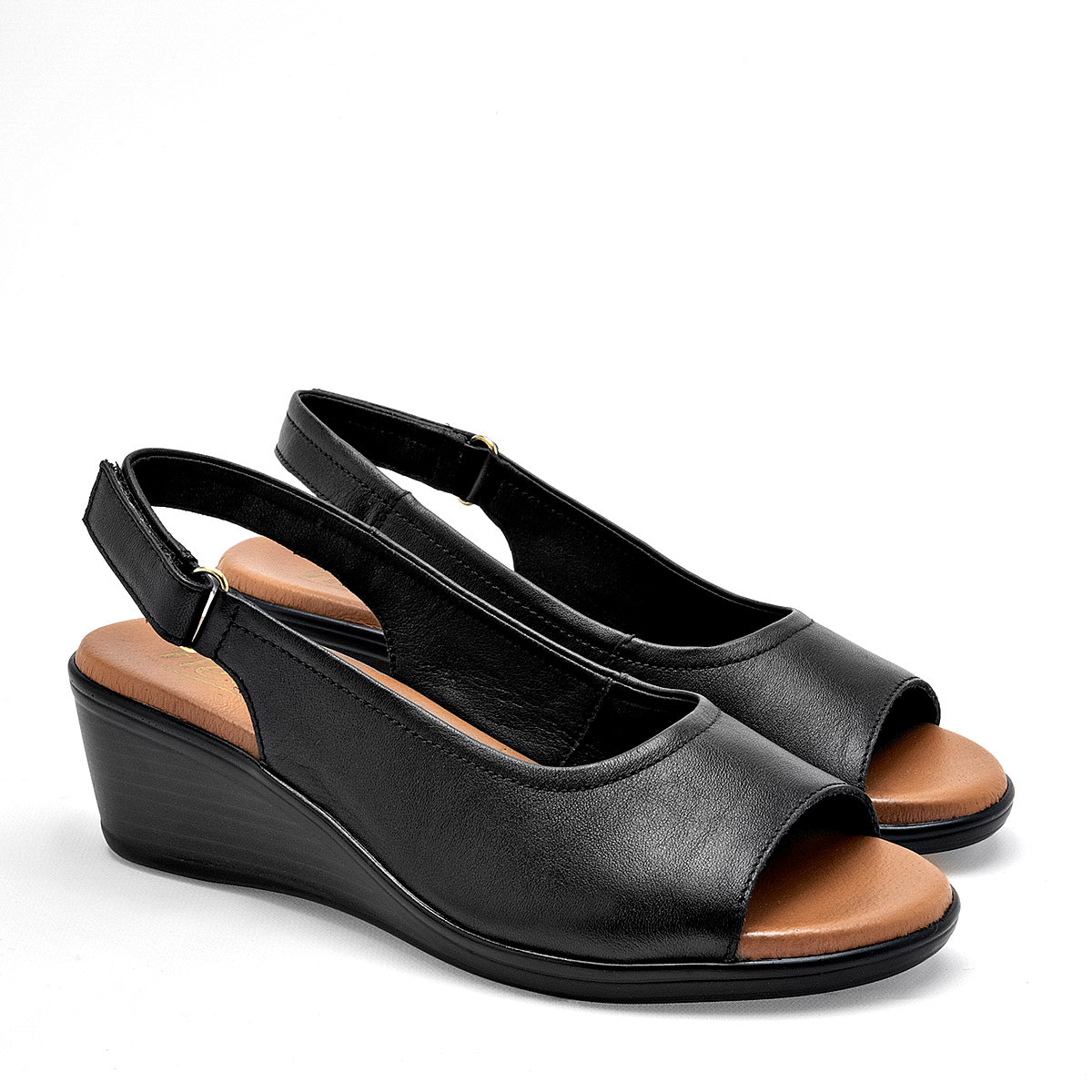 SANDALIA MUJER FLEXI 123717 NEGRO