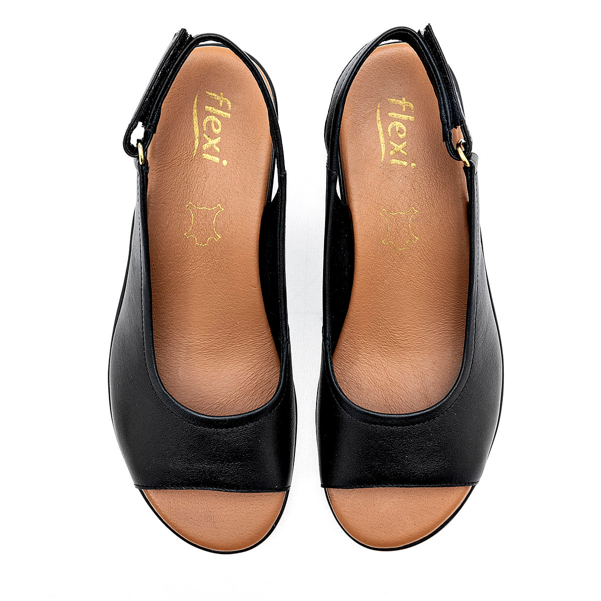 SANDALIA MUJER FLEXI 123717 NEGRO