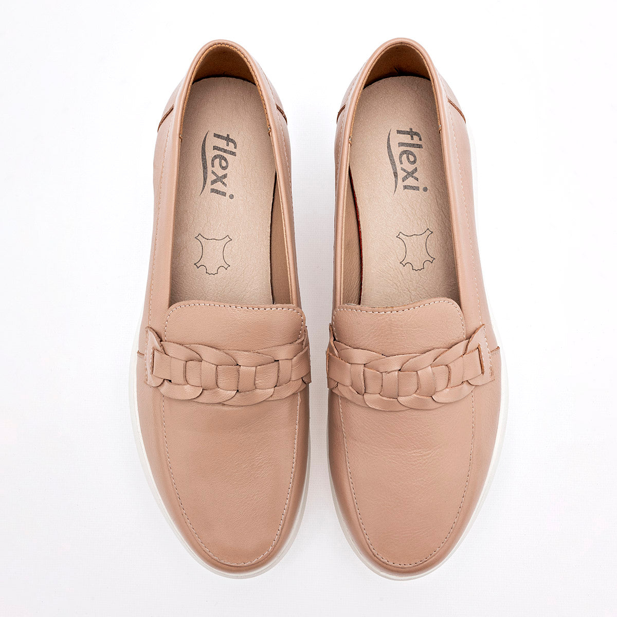 ZAPATO CASUAL MUJER FLEXI 126711 BEIGE