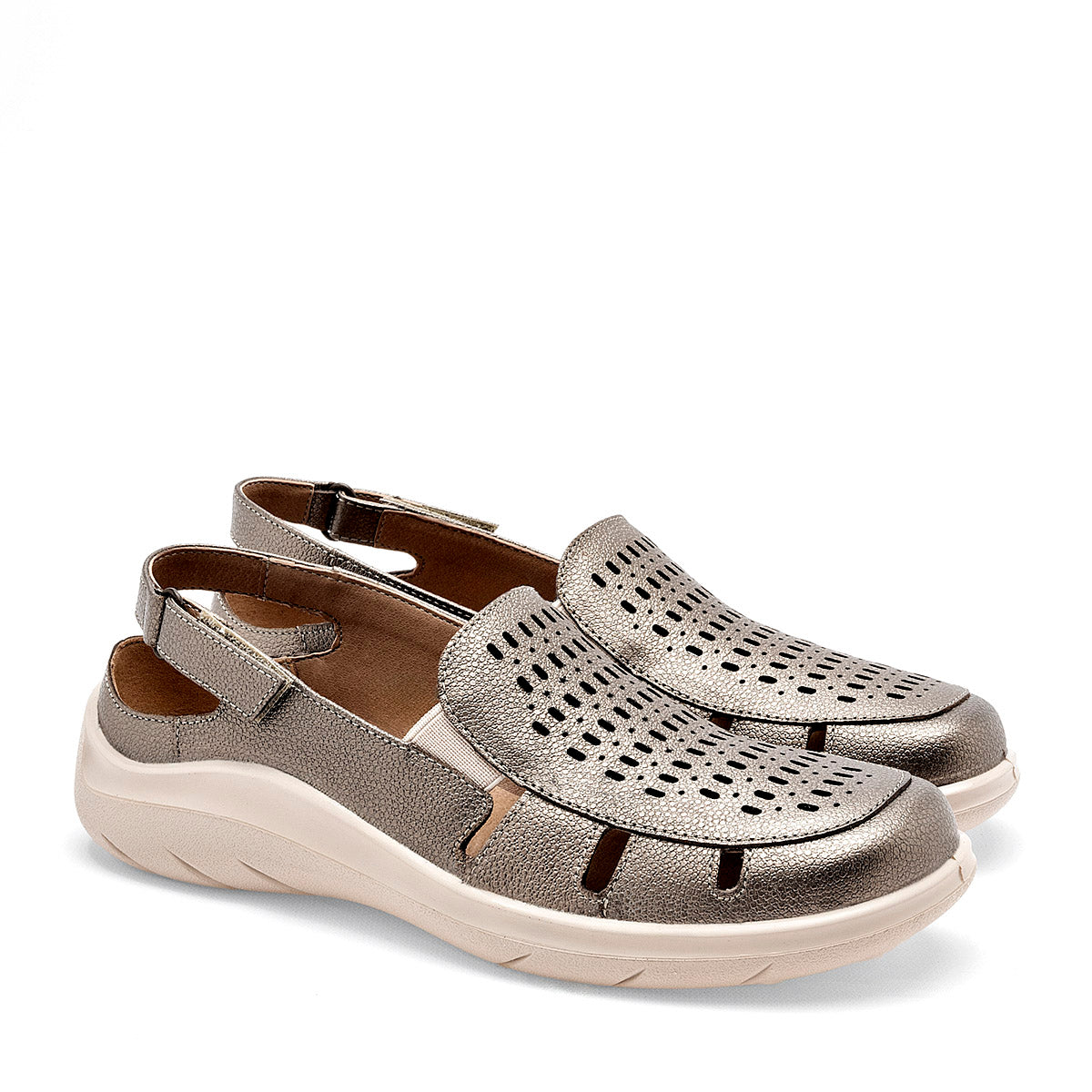 SANDALIA MUJER FLEXI 128706 GRIS