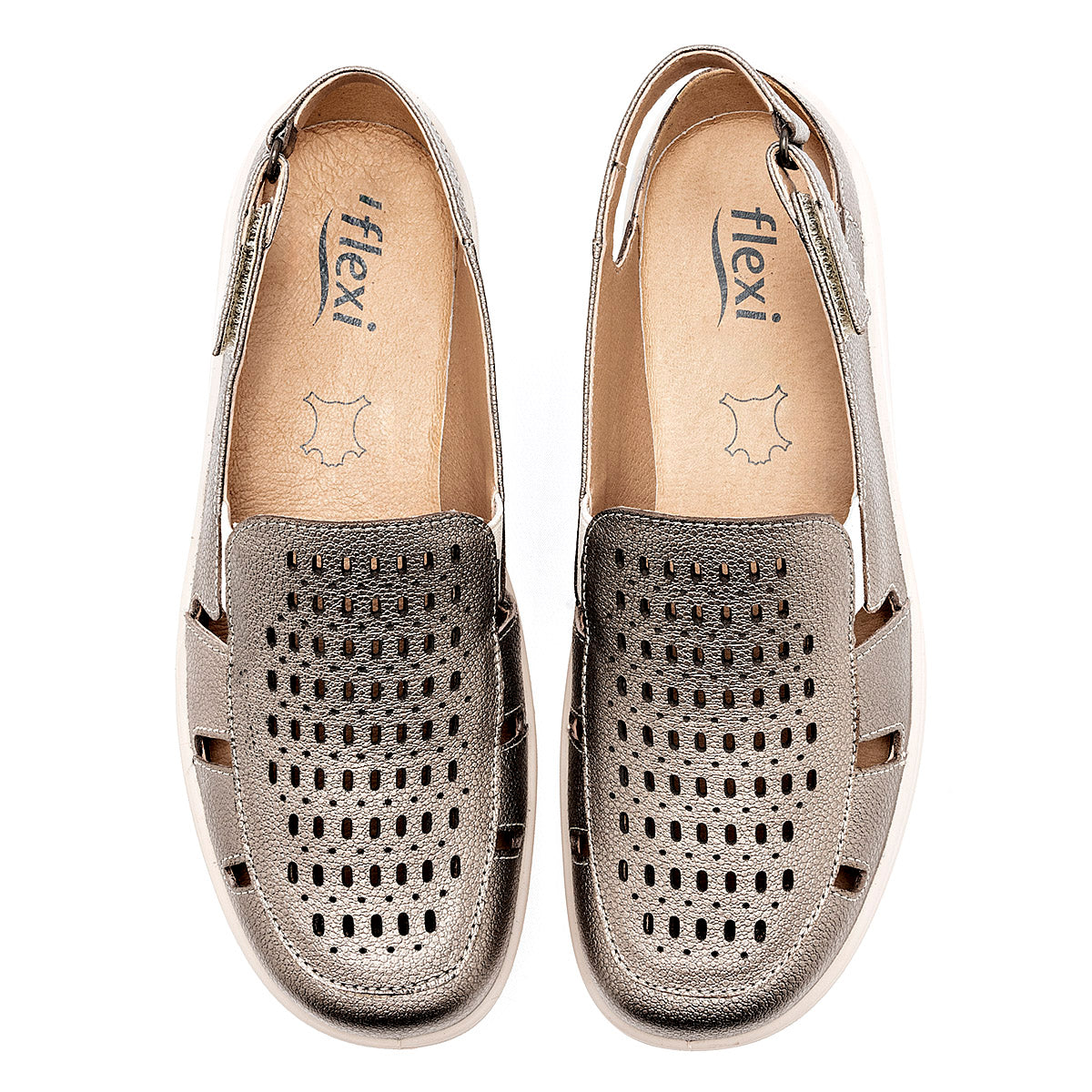 SANDALIA MUJER FLEXI 128706 GRIS
