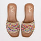 SANDALIA MUJER GÖSH 0142K03 BEIGE MULTICOLOR