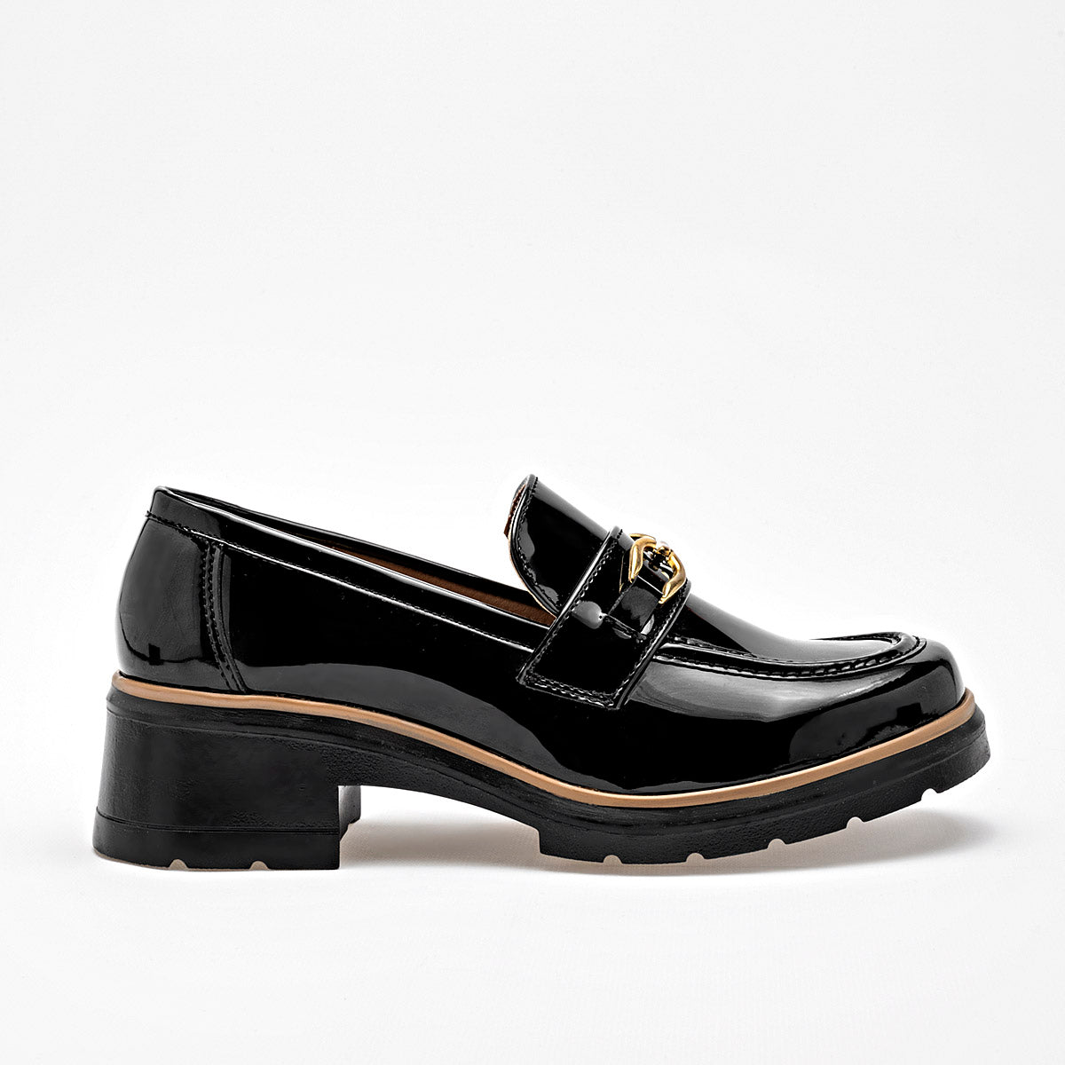 ZAPATO CASUAL MUJER GREEN LOVE 95022 NEGRO CHAROL