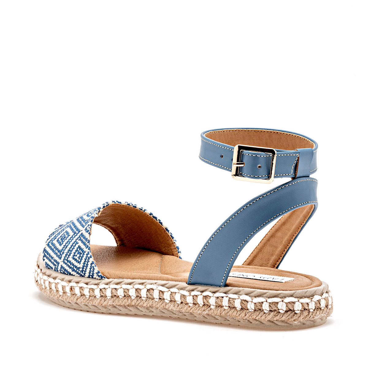 SANDALIA MUJER LADY ONE AL6809 AZUL BLANCO