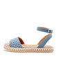 SANDALIA MUJER LADY ONE AL6809 AZUL BLANCO