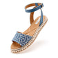 SANDALIA MUJER LADY ONE AL6809 AZUL BLANCO