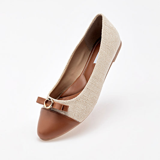 FLATS MUJER LADY ONE EX5936 BEIGE CAMEL
