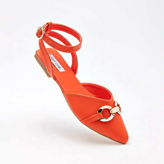 ZAPATO CASUAL MUJER LADY ONE PY2106 NARANJA