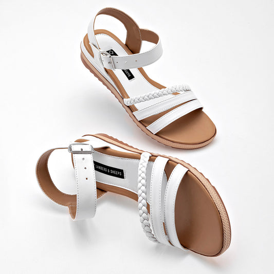 SANDALIA MUJER LAMBERS & SHEEPS 473 BLANCO